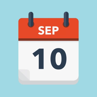 Calendar icon showing 10th September