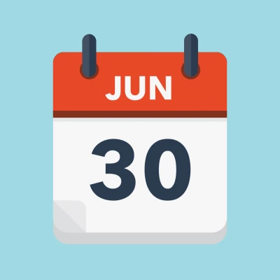 Calendar icon showing 30th June